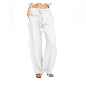 JM Collection White Wide Leg Pants